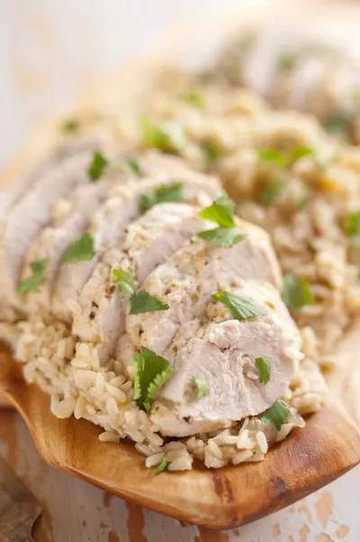Pressure Cooker Turkey Verde & Rice