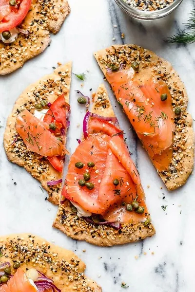 Smoked Salmon Breakfast Flatbread