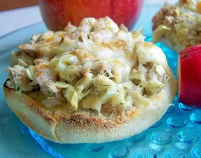 Tuna Melt on English Muffins for 2