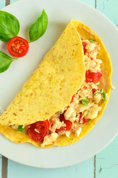 Weight Watchers Tomato Basil Egg Tortilla