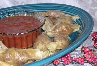 Ww 5 Points - Mexican Beef and Cheese Wontons With Salsa