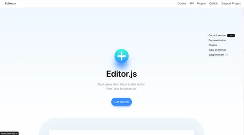 Editor.js Content Management