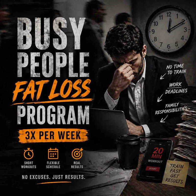 8-Week Busy People Fat Loss (PPL + Cardio)