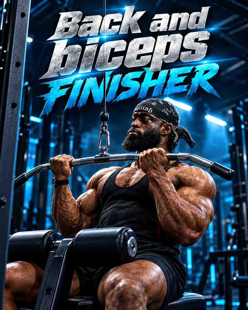 Full Back & Biceps finisher